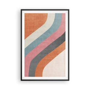 Poster in black frame - Diagonal Composition - Movement - 61x91 cm