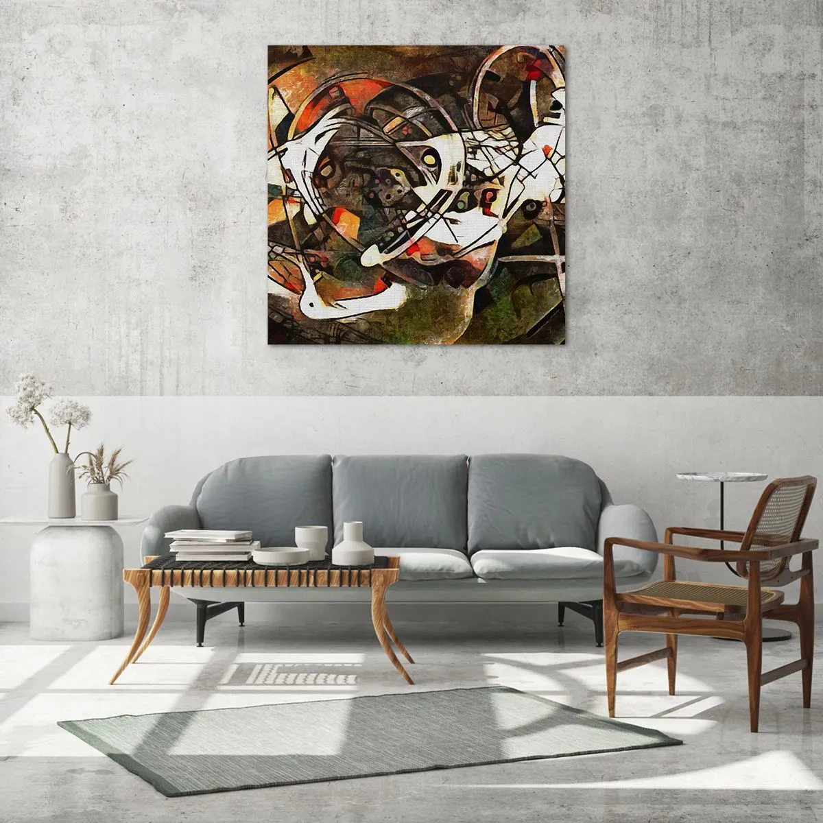 Glass picture - Can You Hear Movement? - 40x40 cm