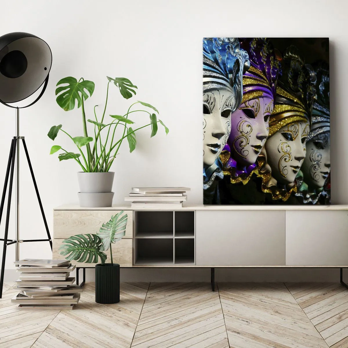 Canvas picture - Secret in Gold and Silver - 80x120 cm