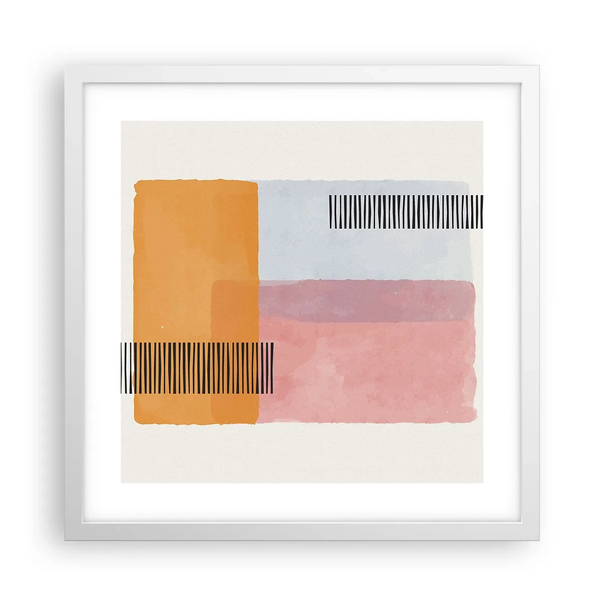 Poster in white frmae - From Corner to Corner - 40x40 cm