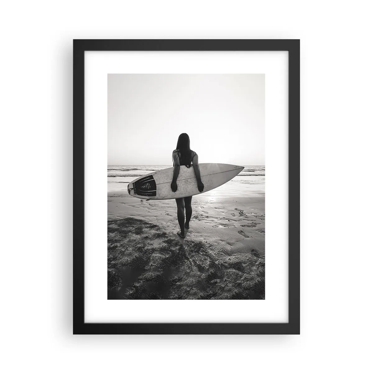 Poster in black frame - Daughter of Sea Wave - 30x40 cm