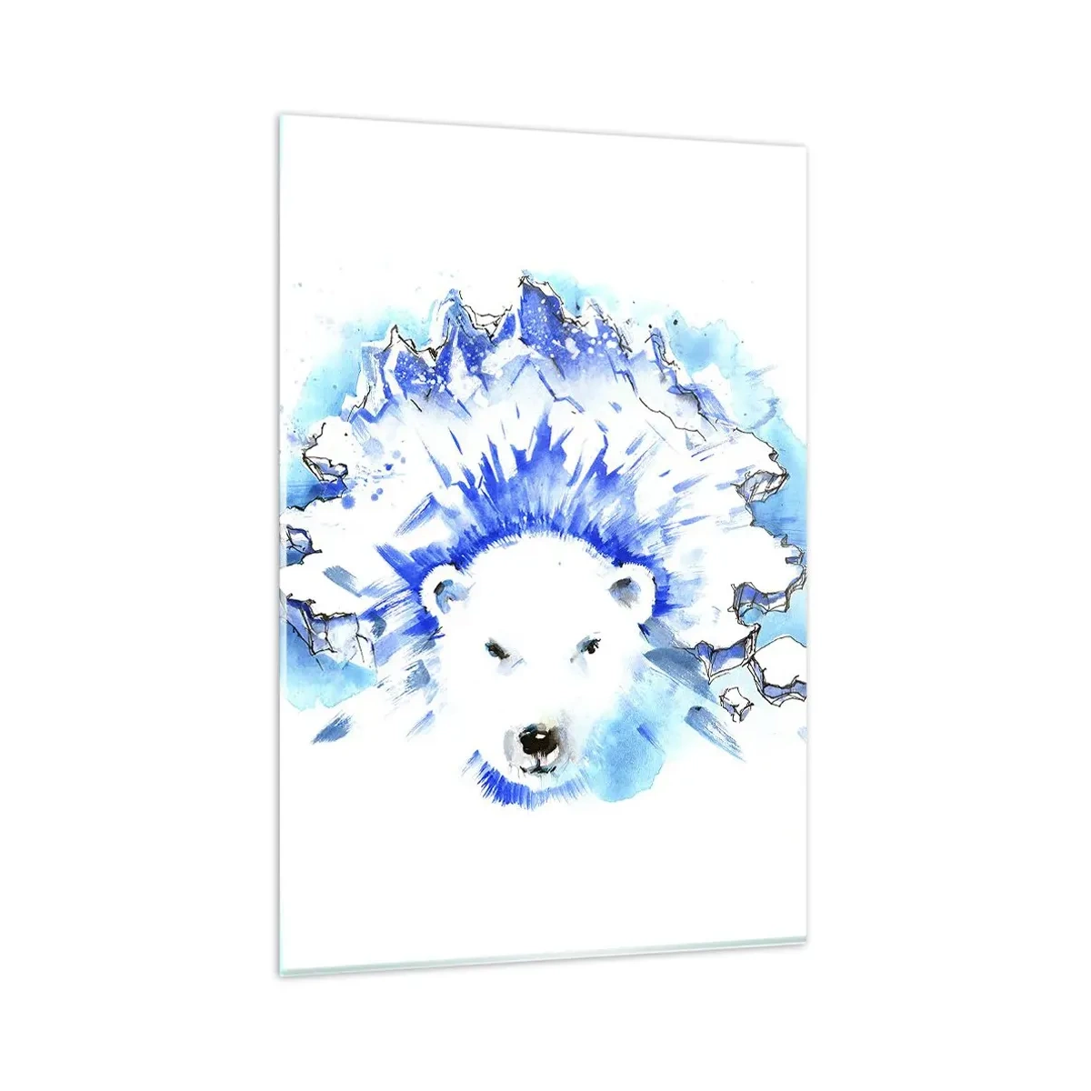 Glass picture - King of Arctica in Icy Crown - 80x120 cm