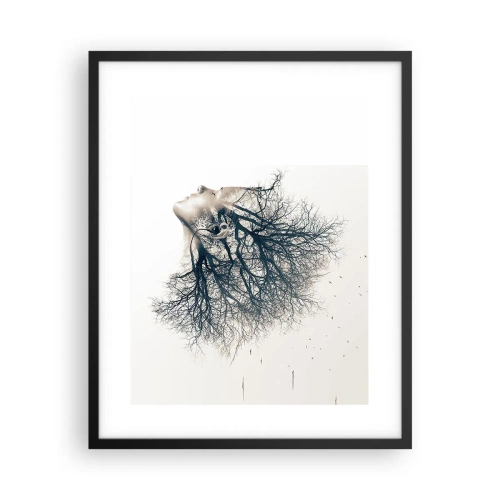 Poster in black frame - Listening to the Whisper of the Trees - 40x50 cm