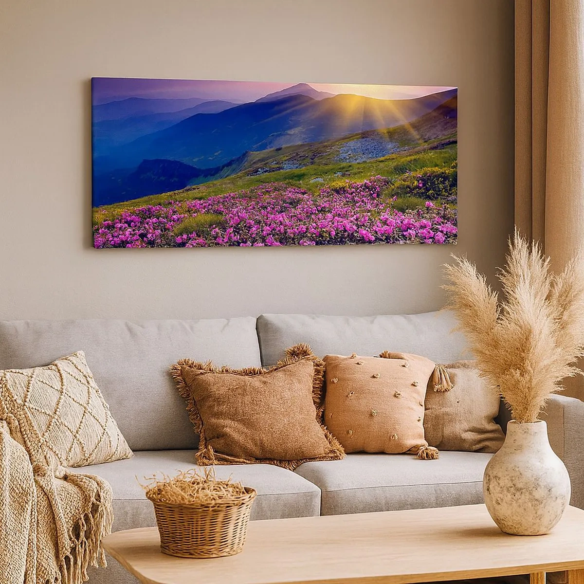 Canvas picture - Surrounded by Mountain Pine and Herbs - 100x40 cm