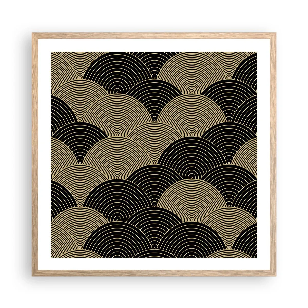 Poster in light oak frame - Unity in Multitude - 60x60 cm