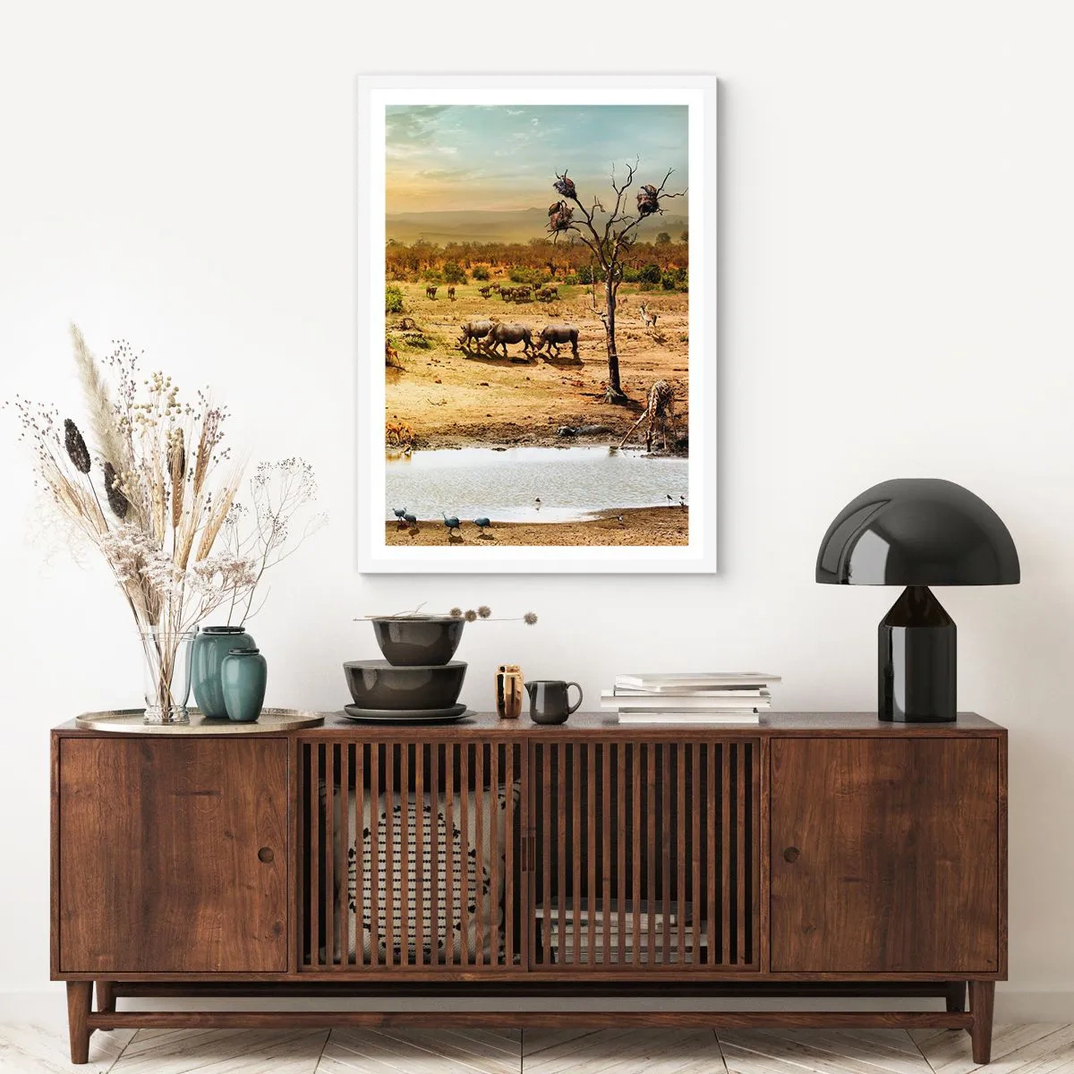 Poster in white frmae - There Is a River that Flows from Eden - 70x100 cm