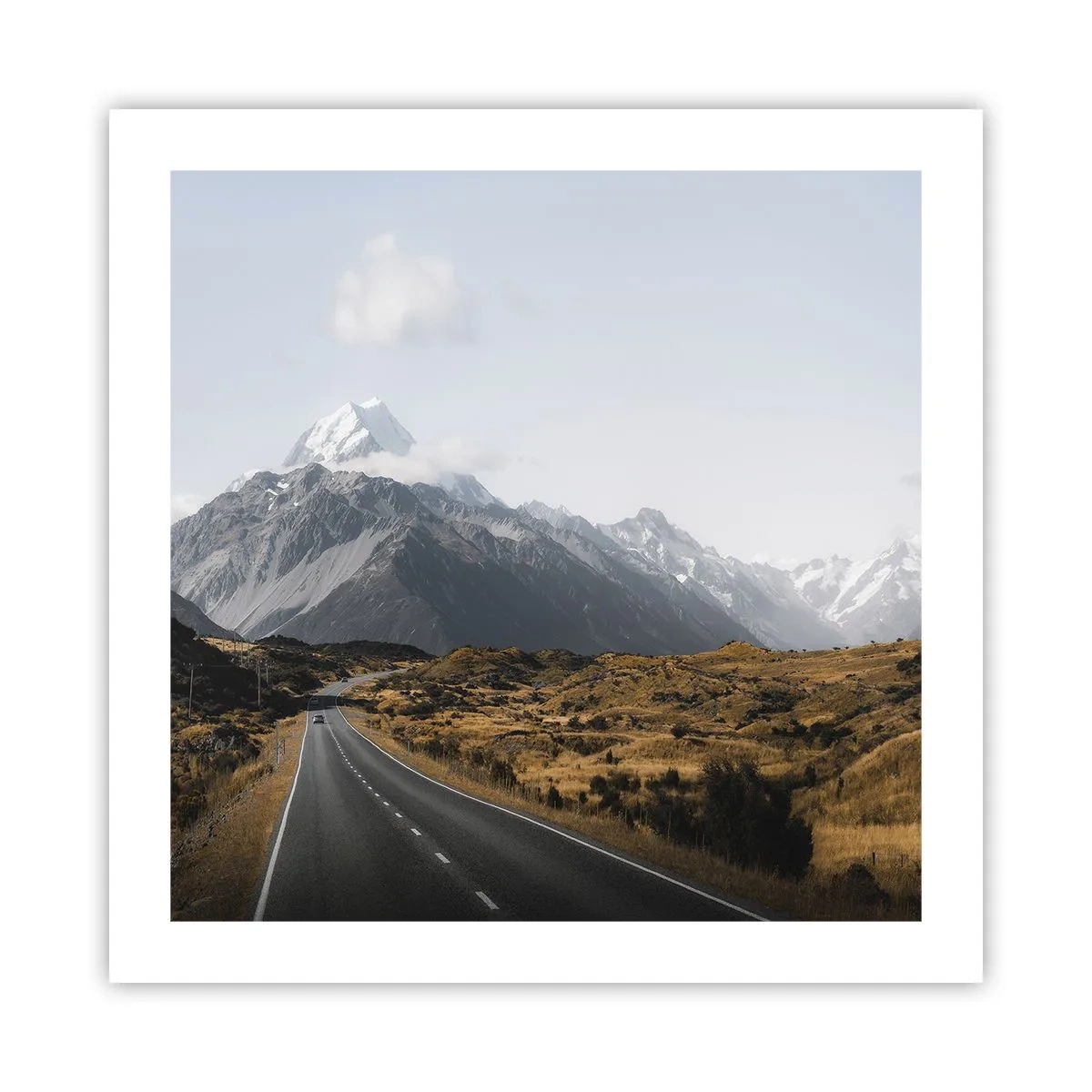Poster - Road to the Heart of the Mountains - 50x50 cm