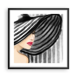 Poster in black frame - Where Can I Find You? - 50x50 cm