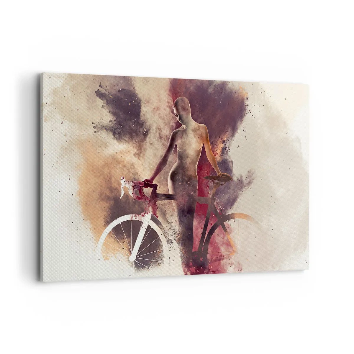 Canvas picture - Marble Sculpted Biker's Soul - 120x80 cm