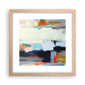 Poster in light oak frame - Is There a Method? - 30x30 cm