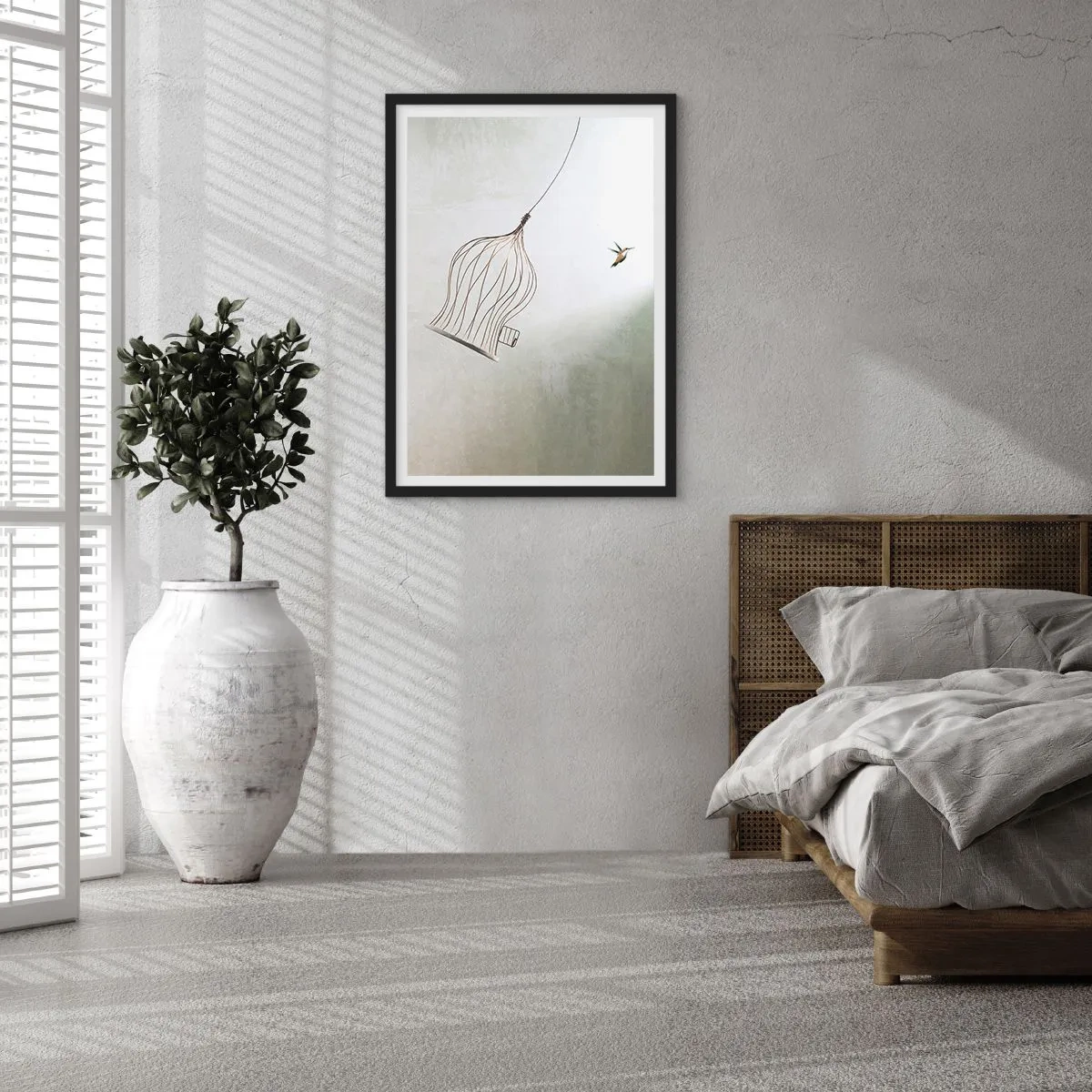 Poster in black frame - In His Element - 70x100 cm