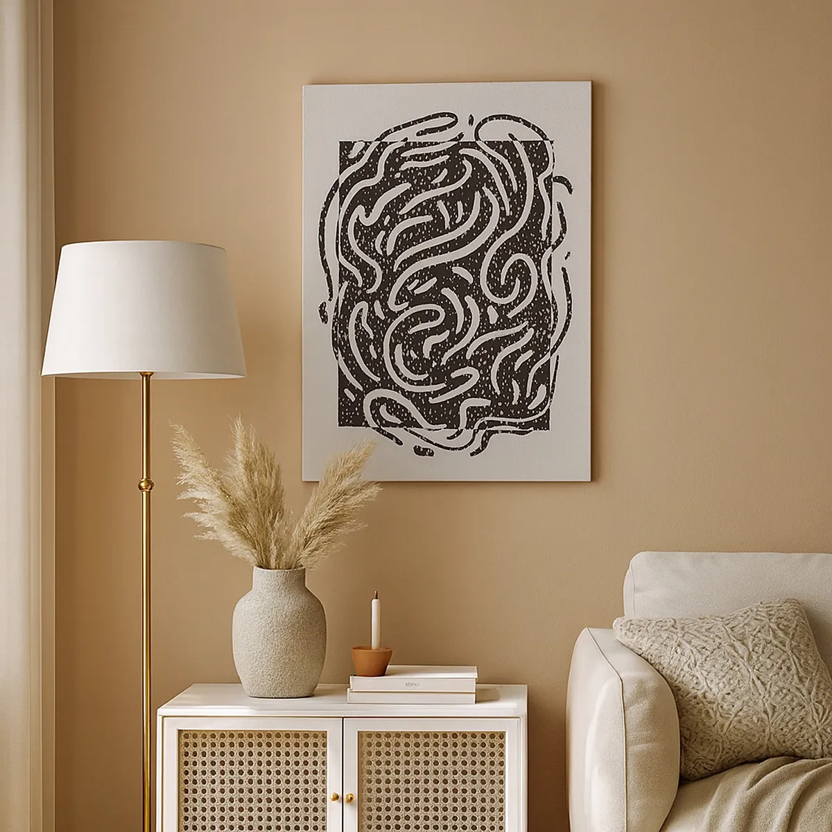 Canvas picture - Abstract: Dance of Joy - 50x70 cm