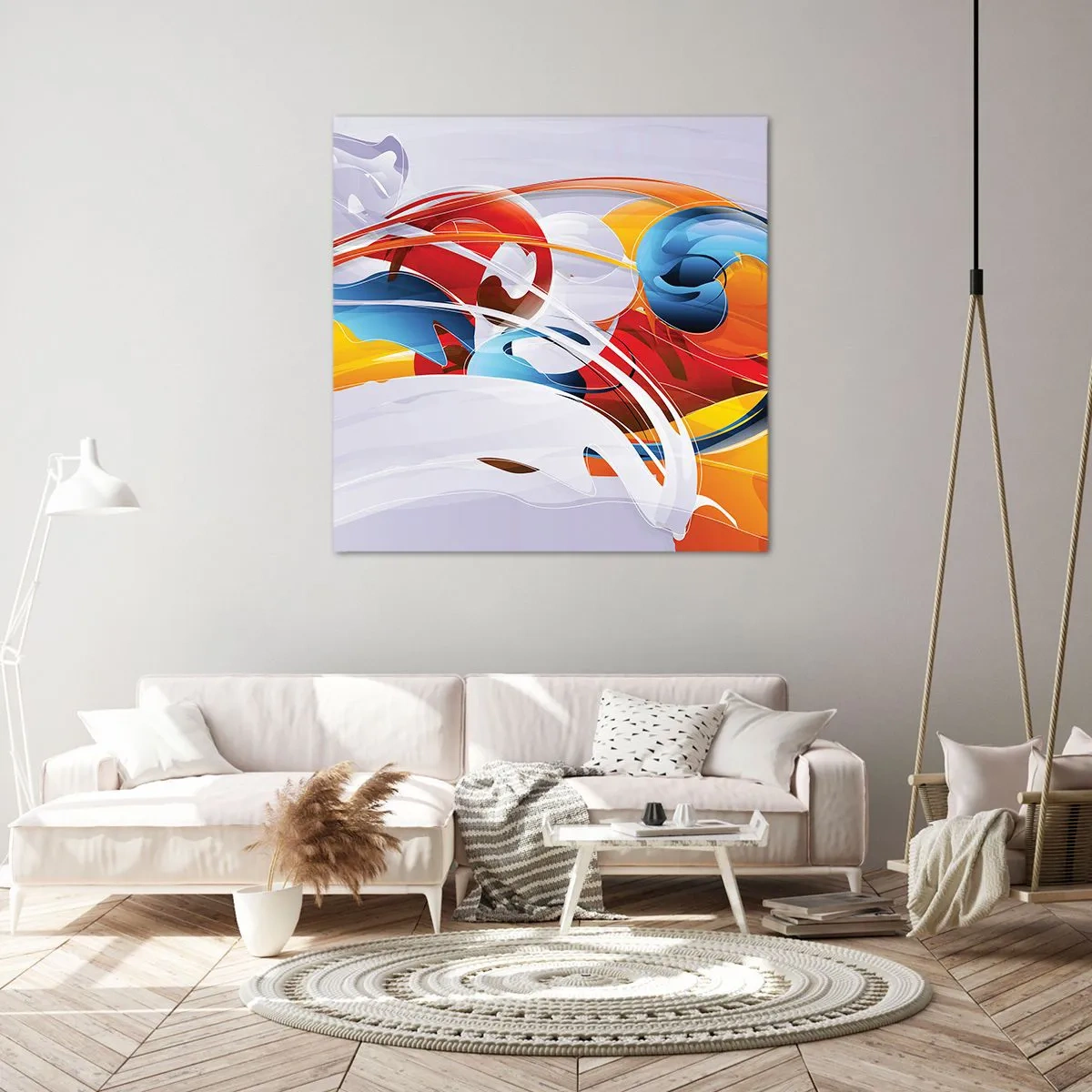Canvas picture - Dance of Elements - 30x30 cm