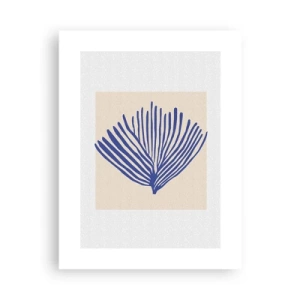 Poster - Blue Fan - 30x40 cm