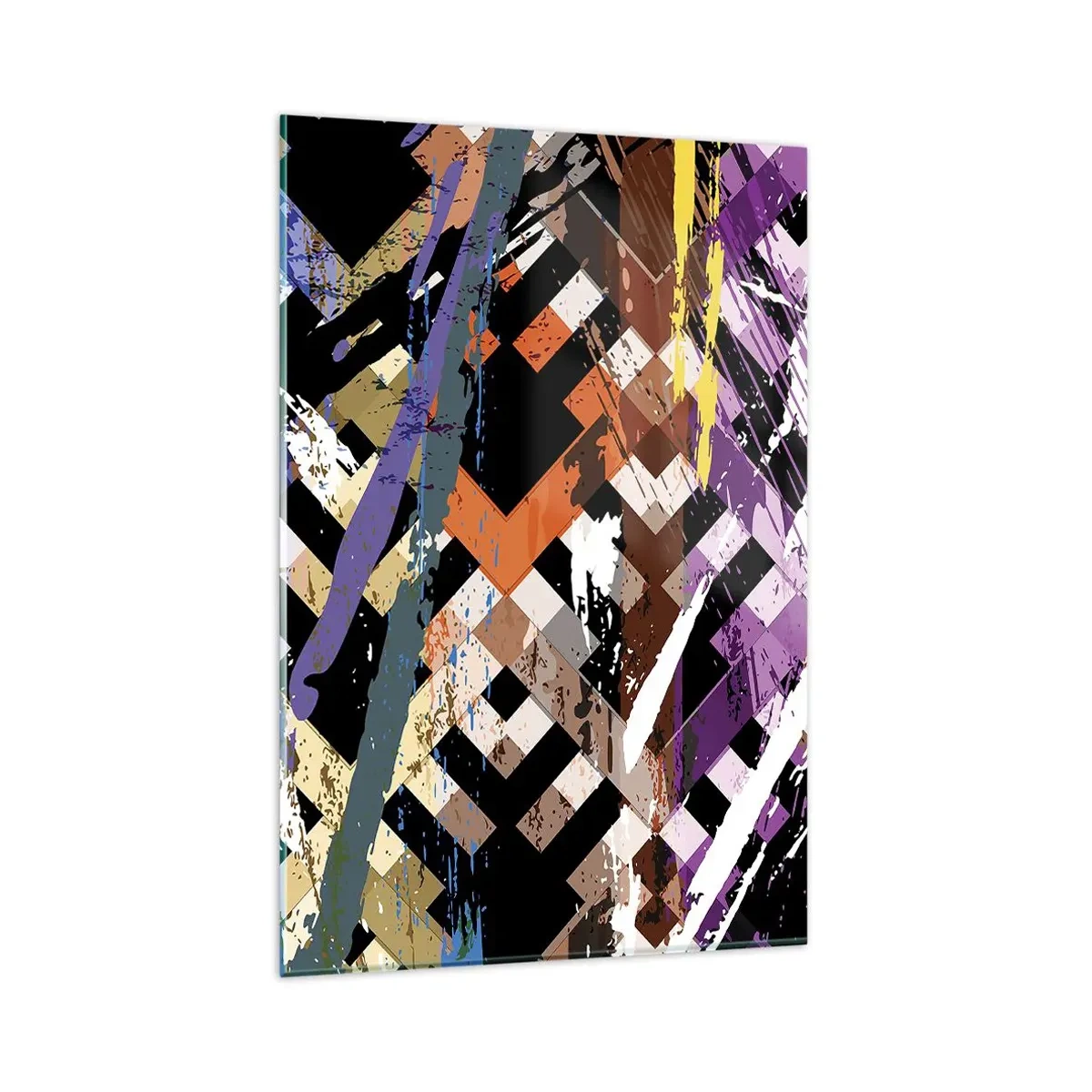 Glass picture - Squared - 80x120 cm