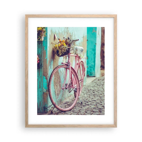 Poster in light oak frame - Be Right Back - 40x50 cm