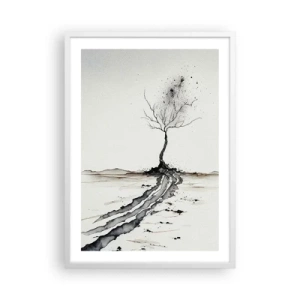 Poster in white frmae - Winter Melancholy - 50x70 cm