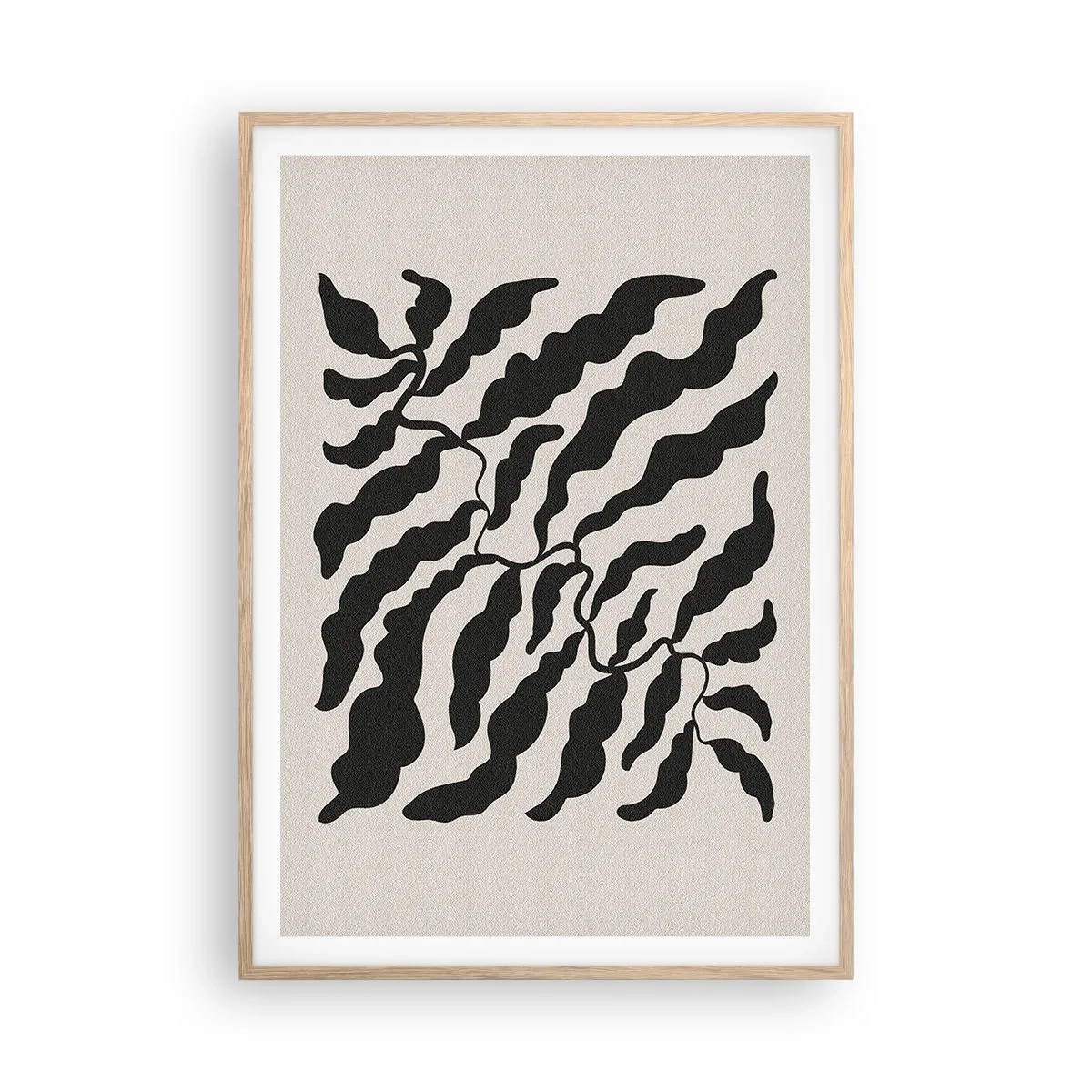Poster in light oak frame - Nature of a Square - 70x100 cm