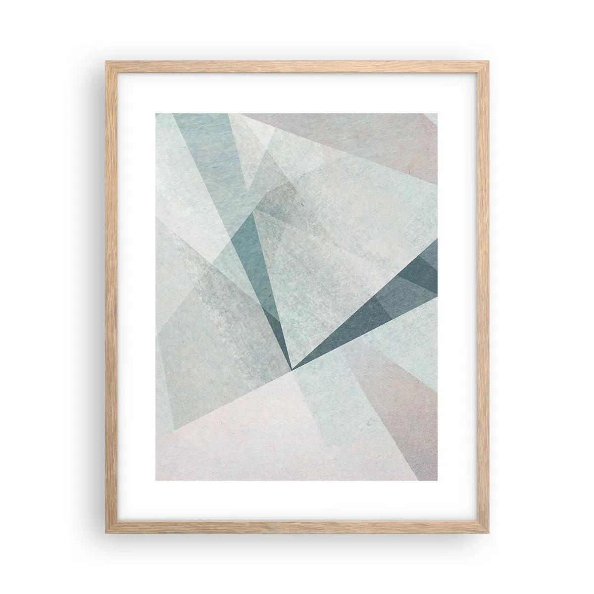 Poster in light oak frame - Calmly but Dynamically - 40x50 cm