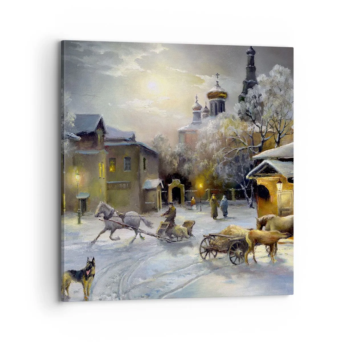 Canvas picture - Magic of Russian Winter - 70x70 cm