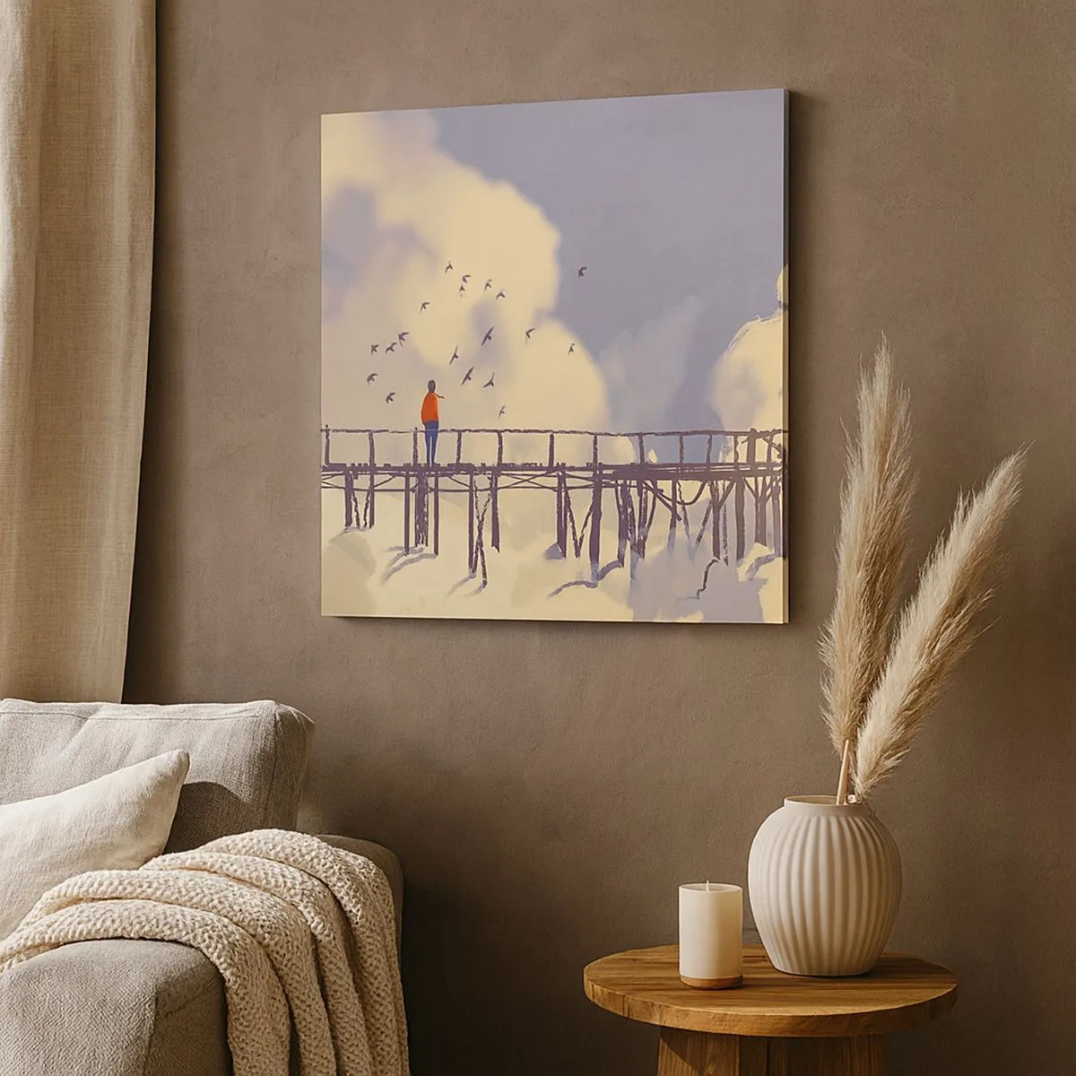 Canvas picture - Blue Longing - 30x30 cm