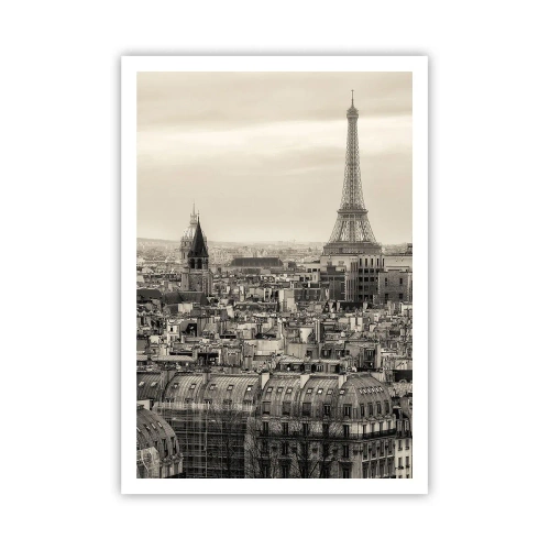 Poster - Over the Roofs of Paris - 70x100 cm