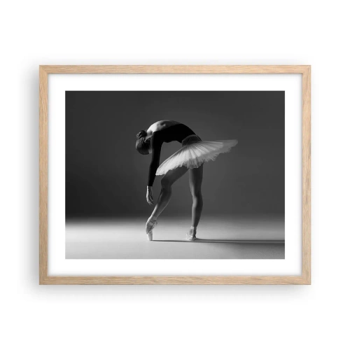 Poster in light oak frame - Belle Ballet Dancer - 50x40 cm