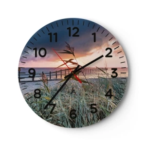 Wall clock - Clock on glass - Not Gone with the Wind - 30x30 cm