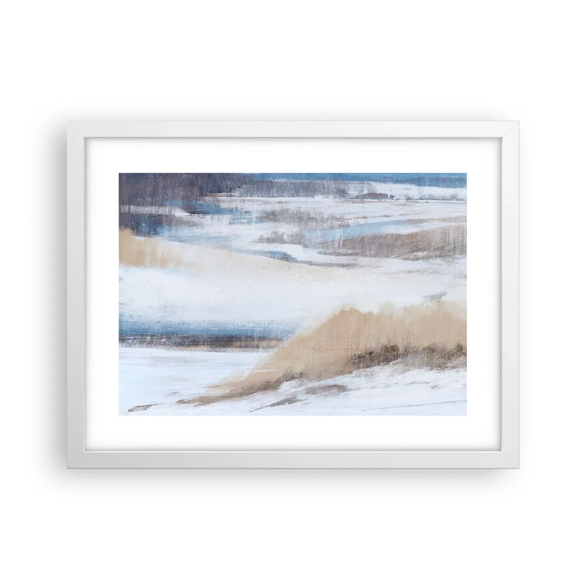 Poster in white frmae - Winter Composition - 40x30 cm