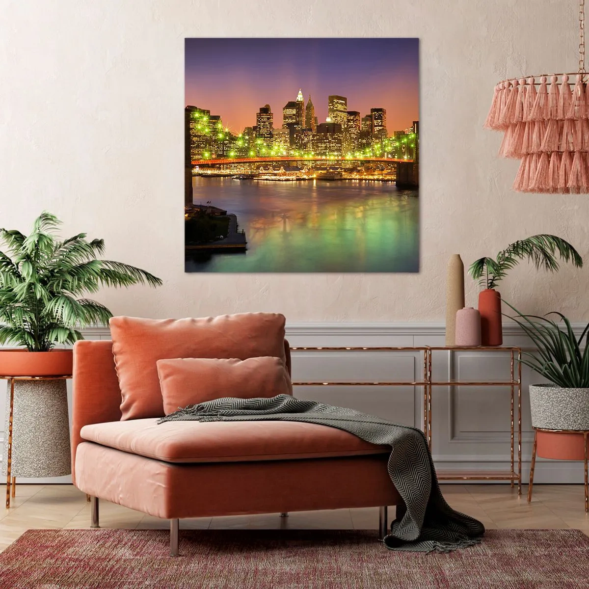 Canvas picture - Here Light is Always on - 30x30 cm