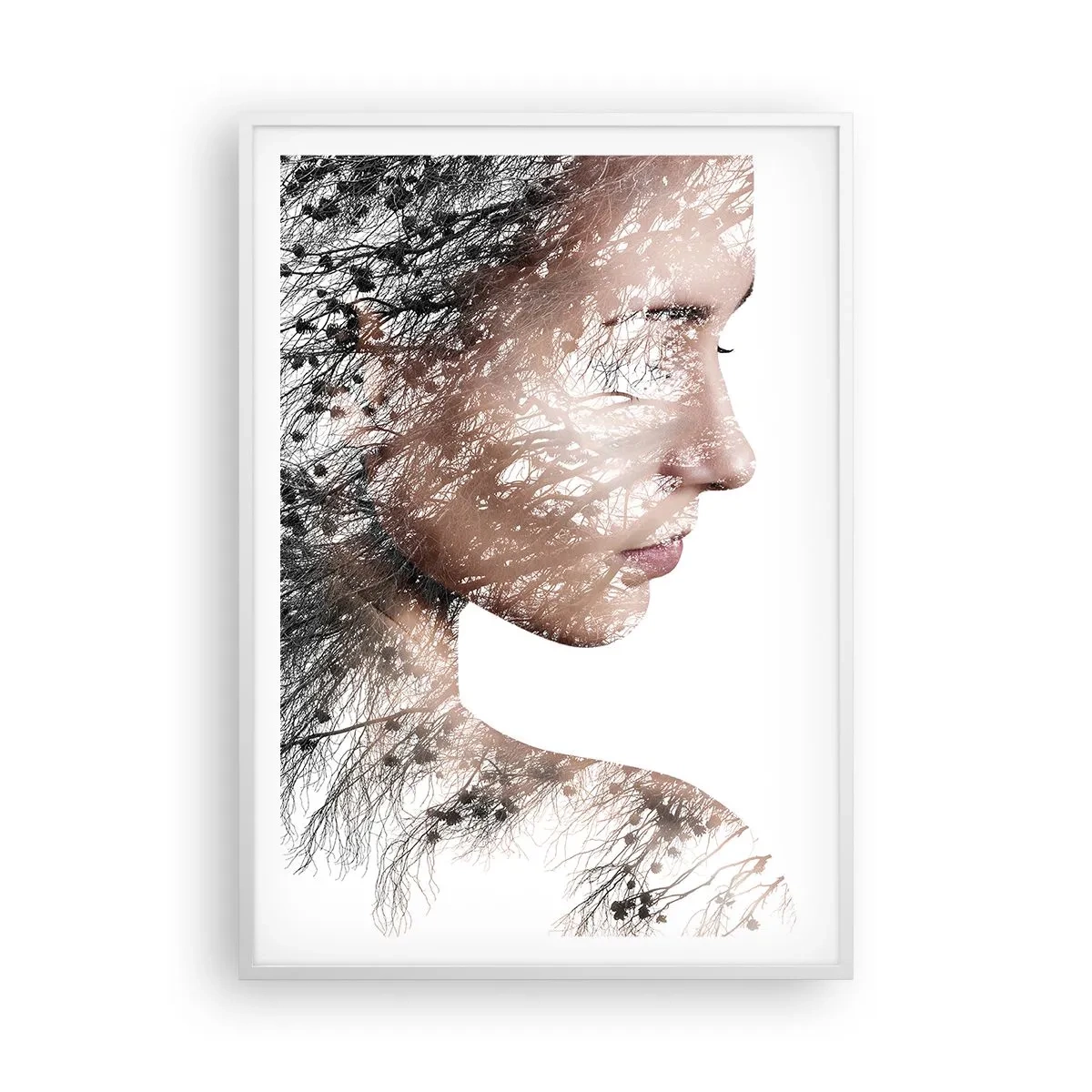 Poster in white frmae - Spirit of a Forest - 70x100 cm