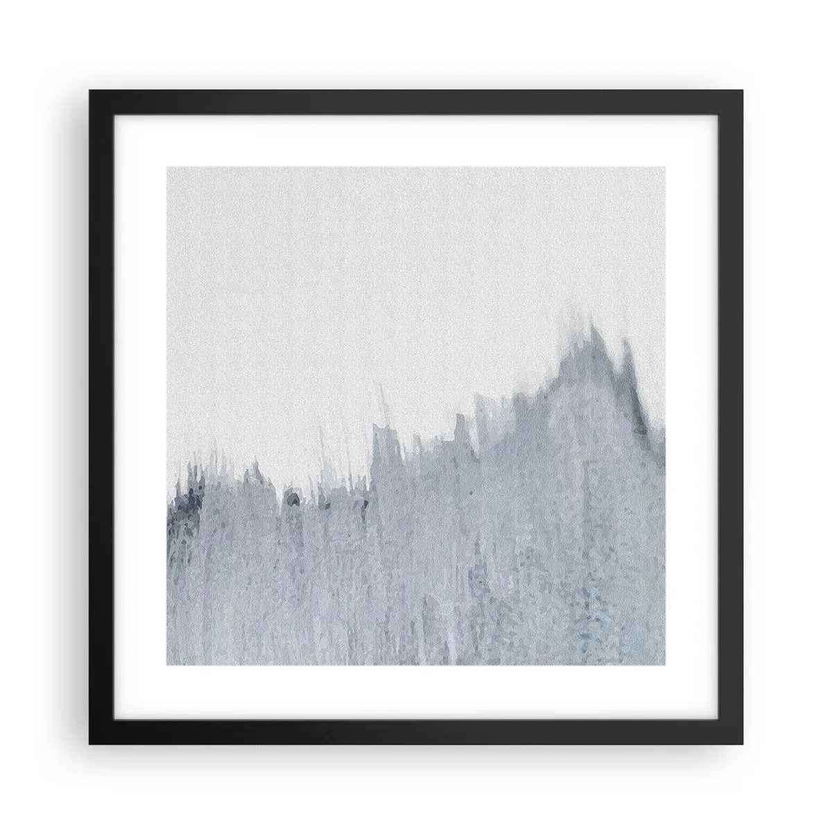 Poster in black frame - Mysterious Writing - 40x40 cm