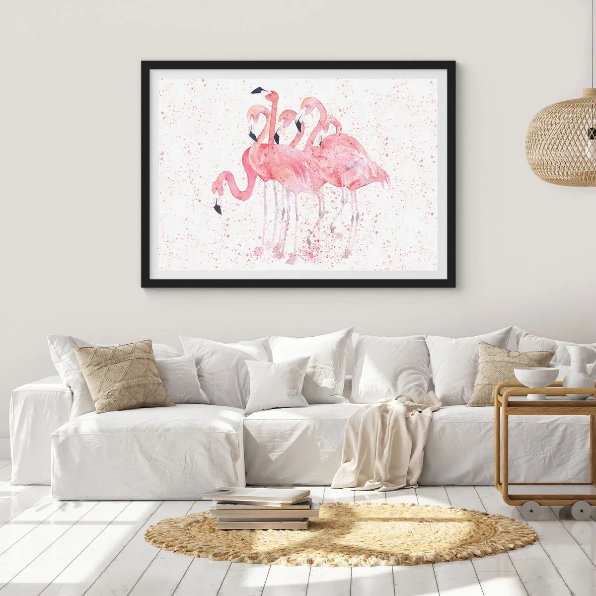 Poster in black frame - Pink Power - 40x30 cm