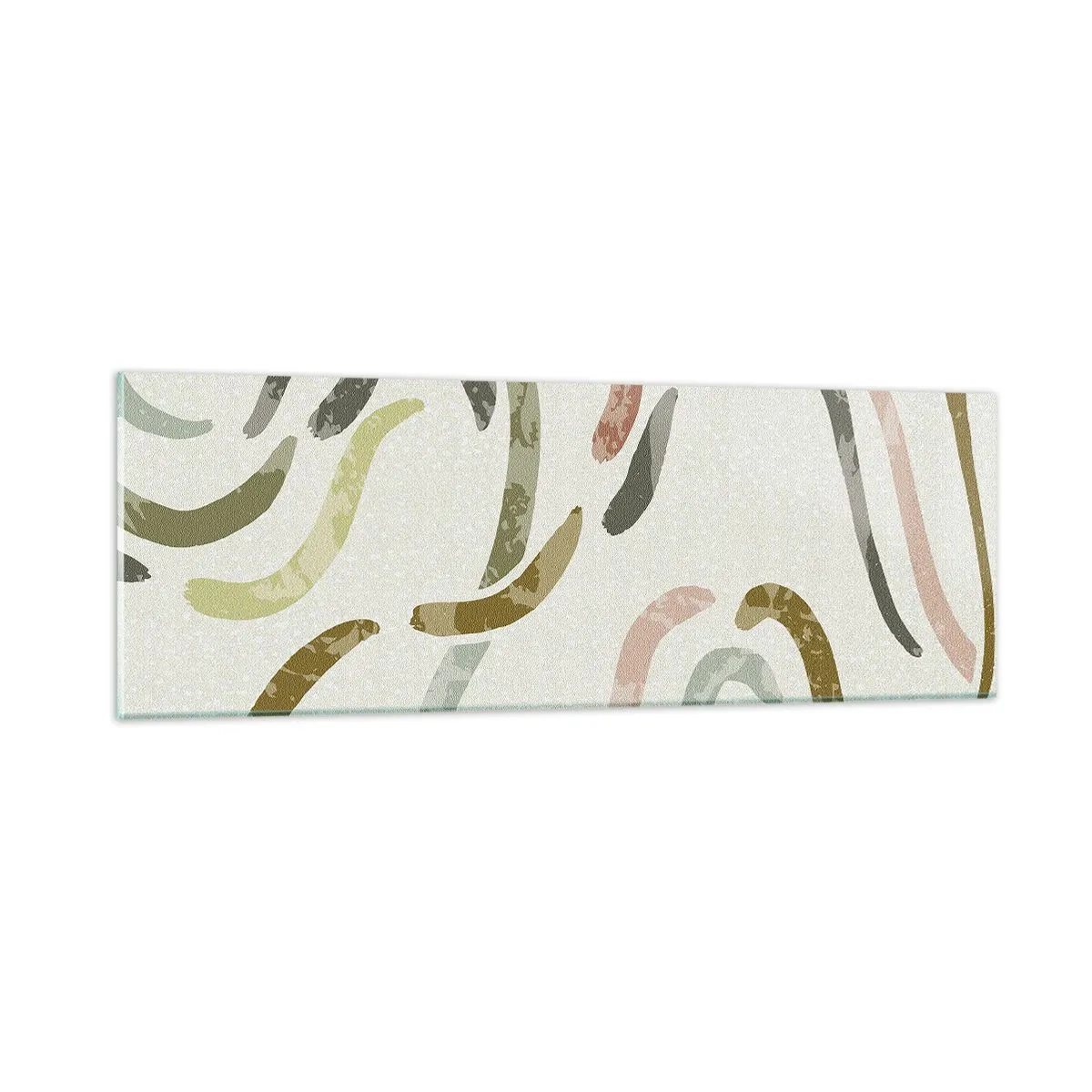 Glass picture - Cheerful Dance of Abstraction - 90x30 cm