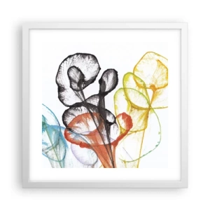 Poster in white frmae - Flowers with a Soul - 40x40 cm