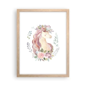 Poster in light oak frame - Invitation to the Fairytale World - 30x40 cm