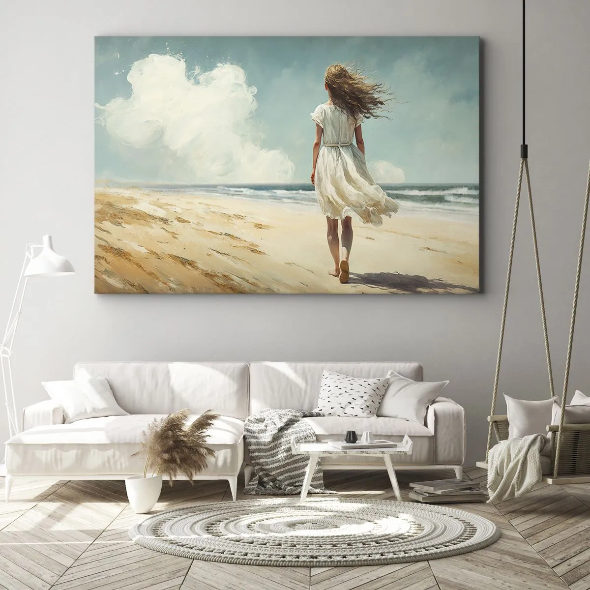 Canvas picture - Meeting the Sun aand the Wind - 100x70 cm