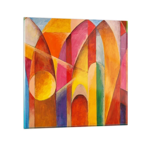 Glass picture - Cathedral of the Sun - 30x30 cm