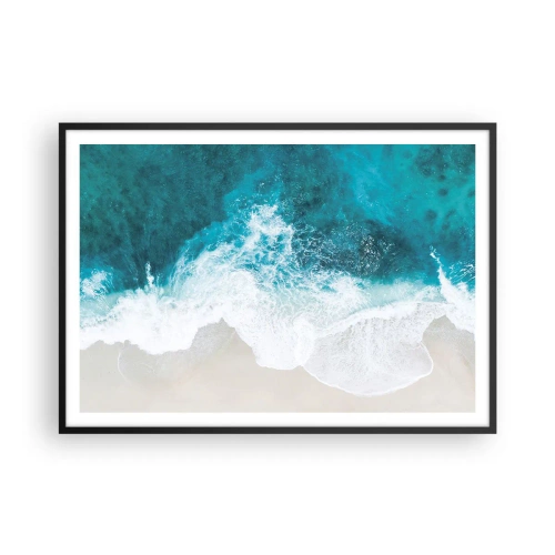 Poster in black frame - Natural Caress - 100x70 cm