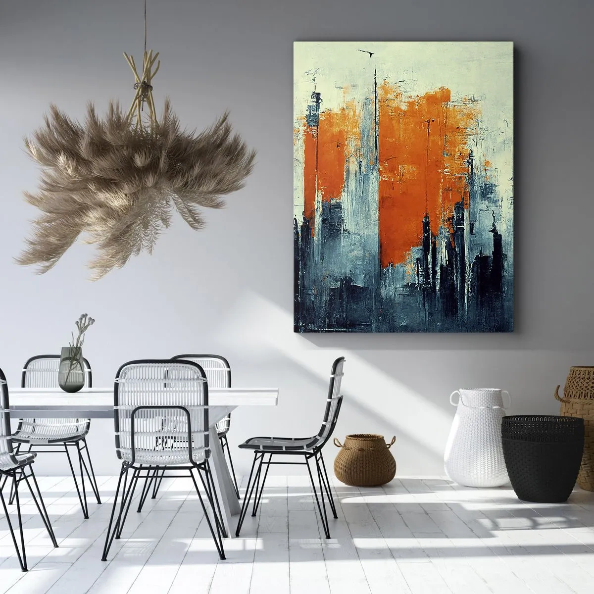 Canvas picture - Modern Landscape - 65x120 cm