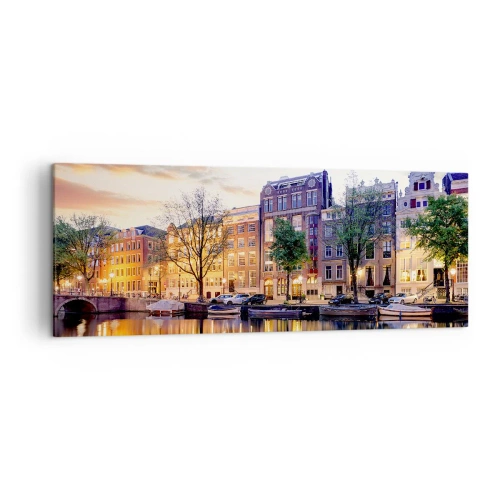 Canvas picture - Reserved and Calm Dutch Beaty - 140x50 cm
