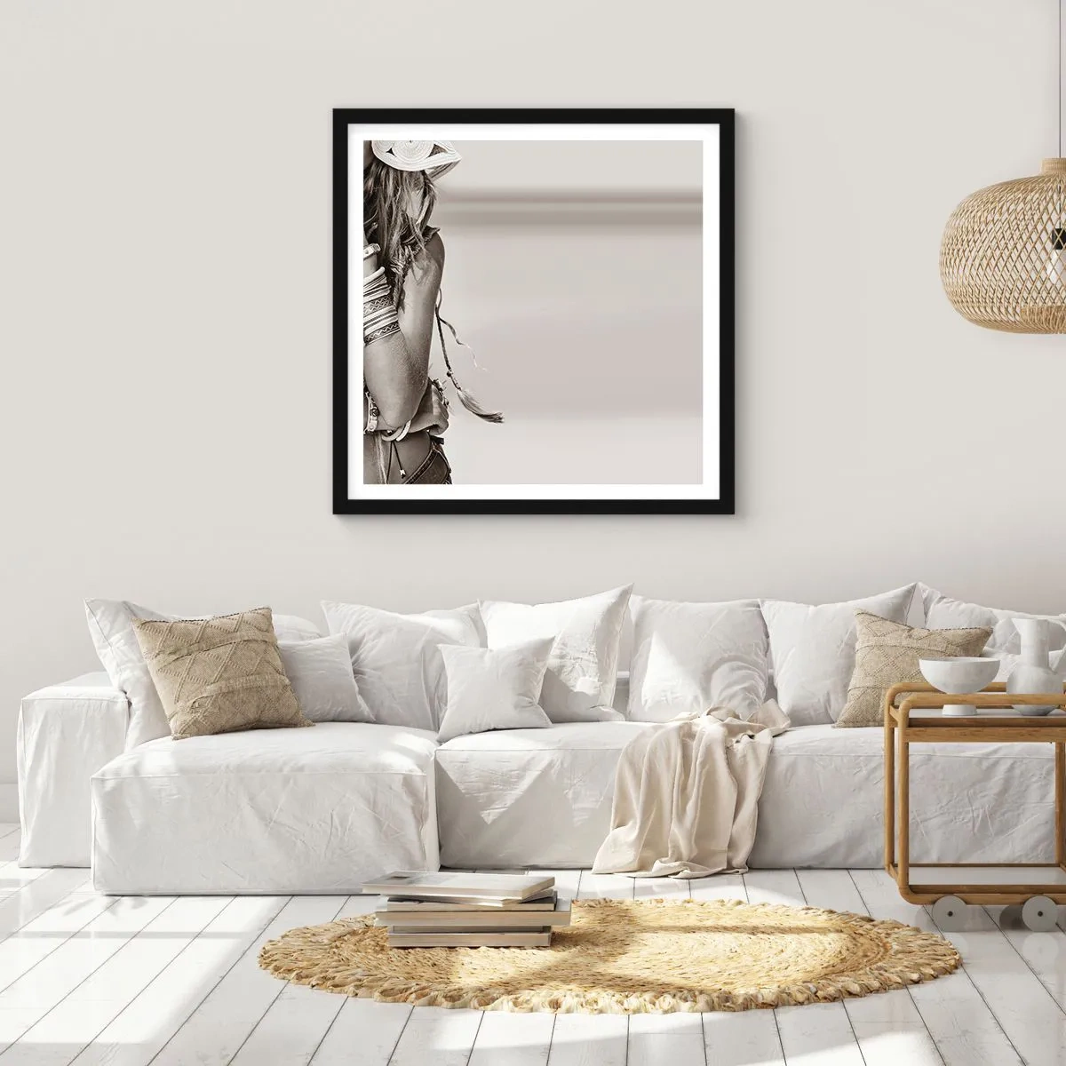 Poster in black frame - Like a Girl - 50x50 cm