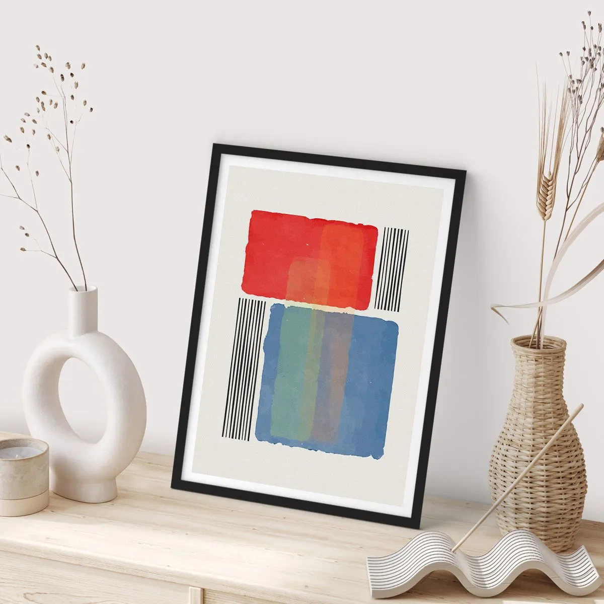 Poster in black frame - Spirit and Letter of Geometry - 30x40 cm