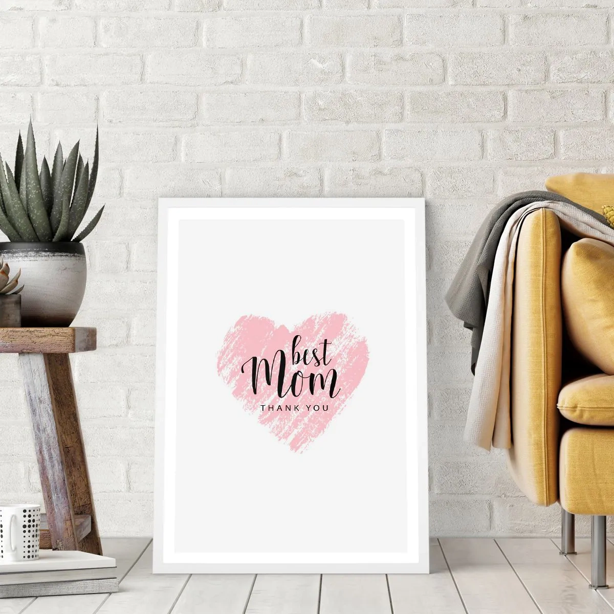 Poster in white frmae - Always the Right Moment - 30x40 cm