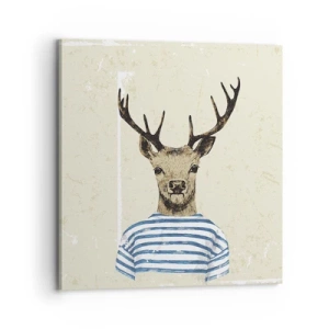 Canvas picture - Becaue I Like Striped T-Shirts - 70x70 cm