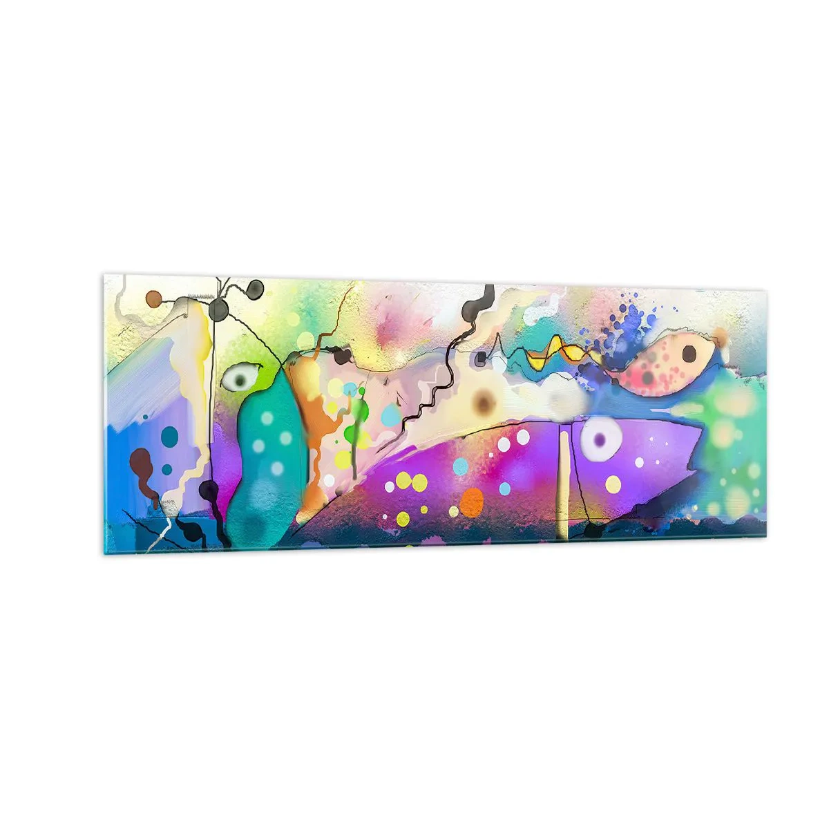 Glass picture - No Words! - 140x50 cm