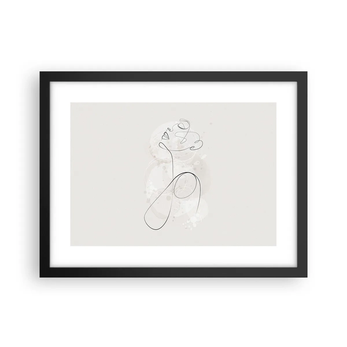 Poster in black frame - Spiral of Beauty - 40x30 cm