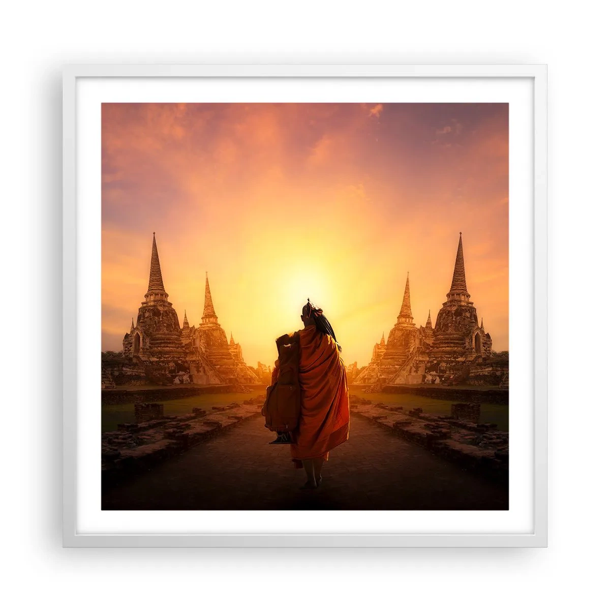 Poster in white frmae - In Peace through Eternity - 60x60 cm