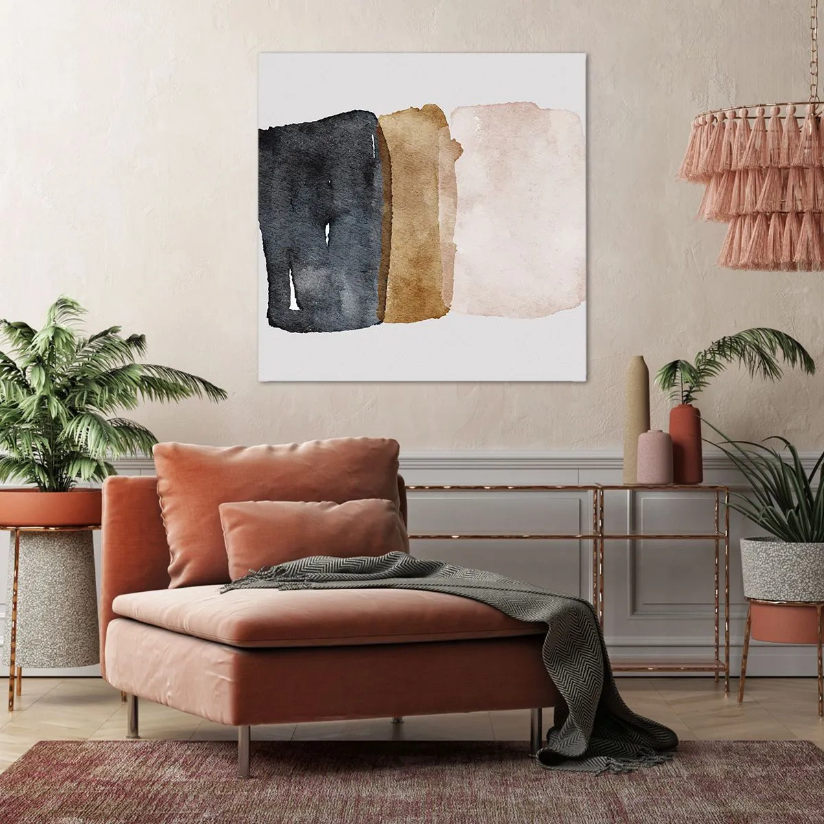 Canvas picture - Composition of the Colours of the Soil - 60x60 cm