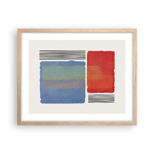 Poster in light oak frame - Spirit and Letter of Geometry - 50x40 cm